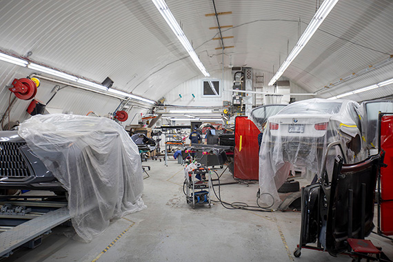 Atelier de carrosserie